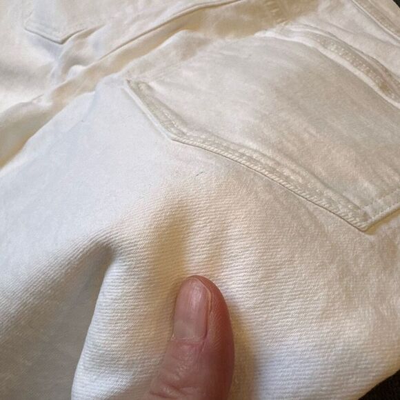 Madewell The High-Rise Slim Boyjean Boyfriend Jeans in Tile White Size 27” - Picture 5 of 13